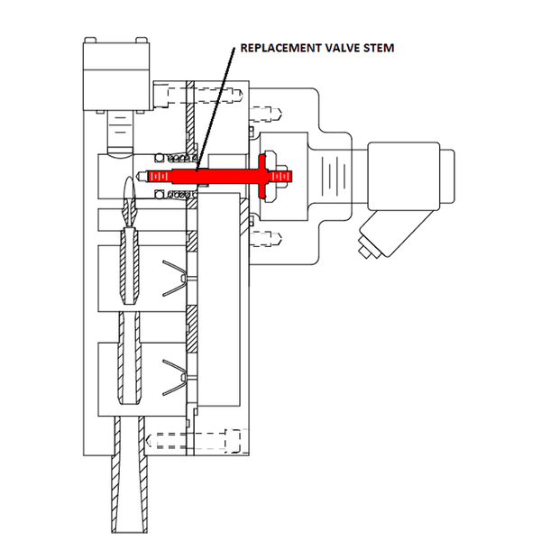 Trident  Air Primer Parts - Valve Stem - 05.002.0