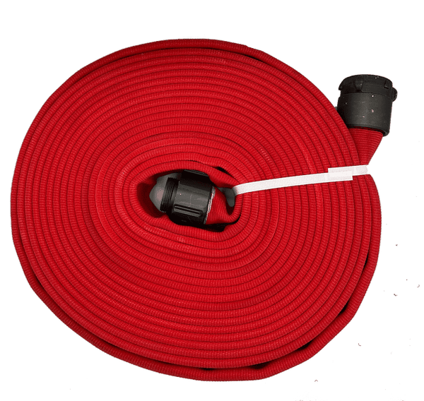 North American Fire Hose, Poly Tuff 800, Ultra Shield Coated, 1.75" NPSH x 50ft, Red, NPSH Threads