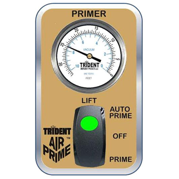 Trident  Air Primer Parts - Rocker Switch 12-Volt, Label, Mounting Plate, Lift Gauge Assembly - 27.003.7