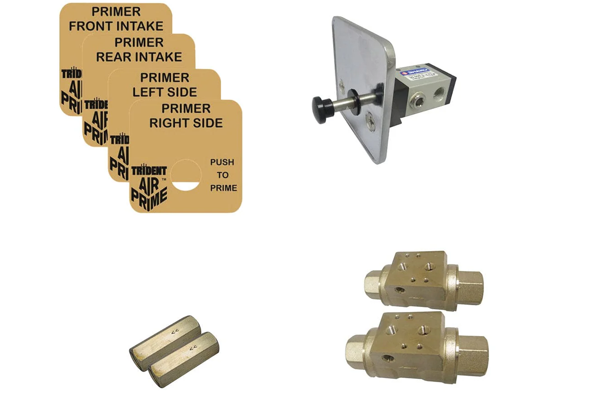 Trident  Air Primer Conversion Kit - Manual AirPrime System, Converts Single (1) Location to Dual (2) Location - 27.005.2