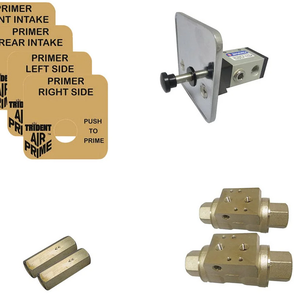 Trident  Air Primer Conversion Kit - Manual AirPrime System, Converts Single (1) Location to Dual (2) Location - 27.005.2