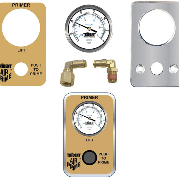 Trident  Air Primer Conversion Kit - Manual AirPrime System, Adding Lift Gauge to Panel Control- 27.005.4