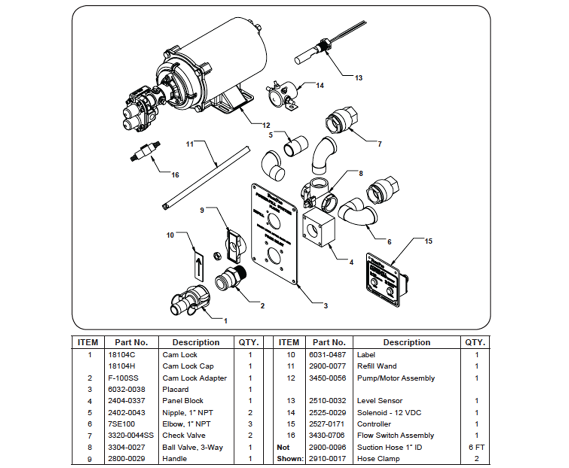 Foam Pro, Power-Fill System, Solenoid 12 VDC, 2525-0029