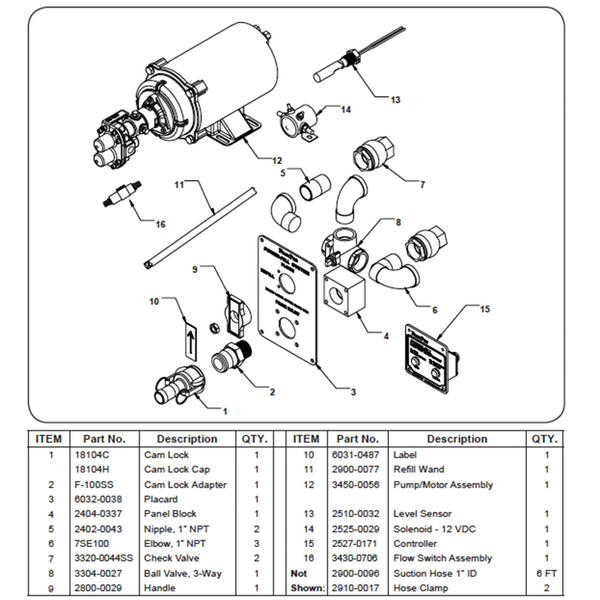 Foam Pro, Power-Fill System, Solenoid 12 VDC, 2525-0029