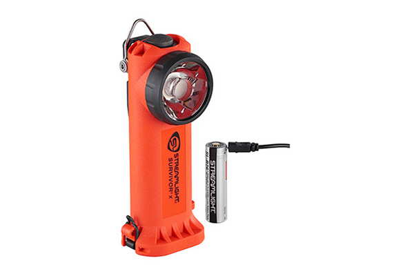 Streamlight Survivor®X Right Angle LED Flashlight; USB Model, (90044, 90244)