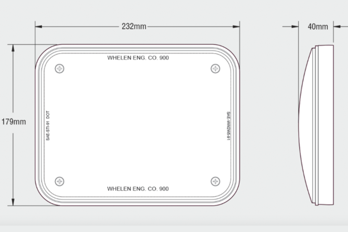 Whelen 900 Series Warning Light, LED