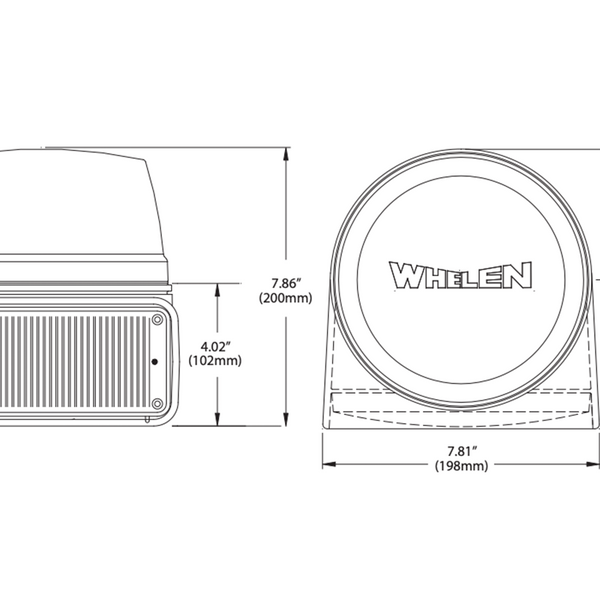 Whelen B6 Series Combination Tailboard Lighting, B63, B6MM