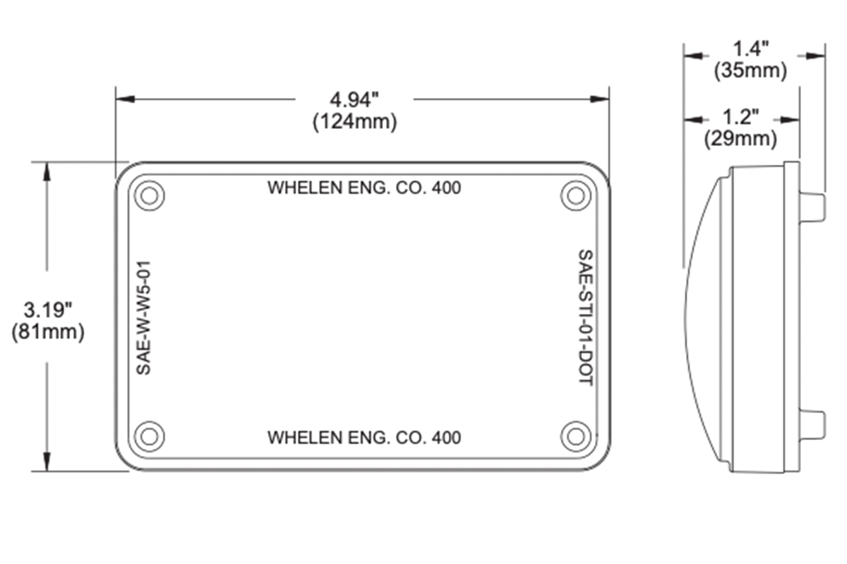 Whelen 400 Series Plus Warning Light, LED