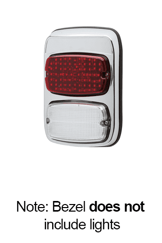 Whelen Chrome Flange, Vertical Rear Light Housing, M6, FCV