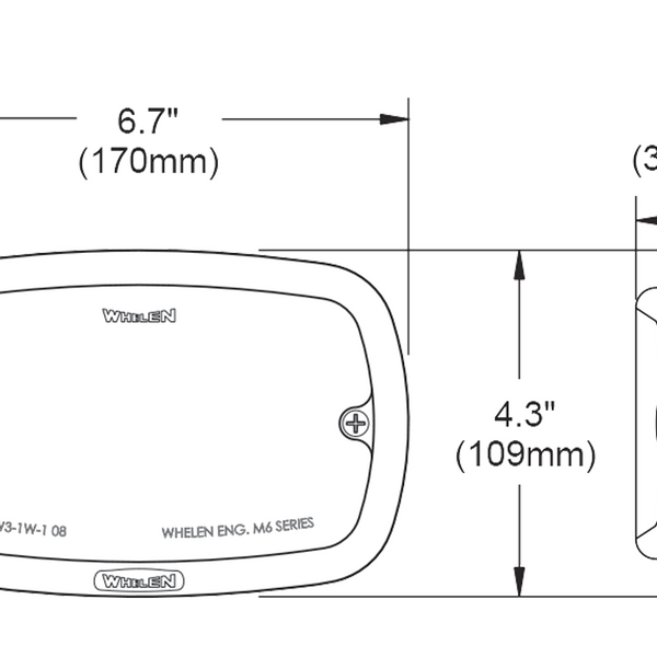 Whelen Surface Mounted Scene Lights - M6 and M9