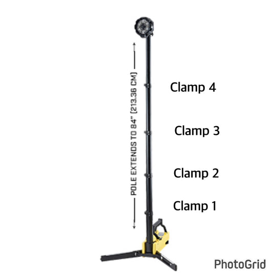 Streamlight Portable Scenelight Parts, Clamp Replacement Kits, 456636, 456637, 456638, 456639