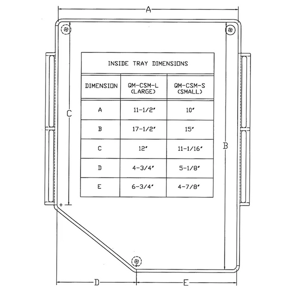 Fixed Chain Saw Mounts, QM-CSM