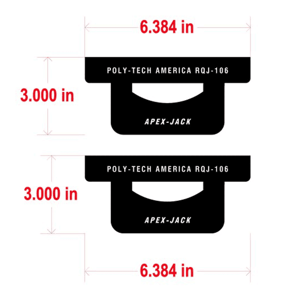 ResQJack, Apex X-Strut Vertical Jack Mount, RQJ-106